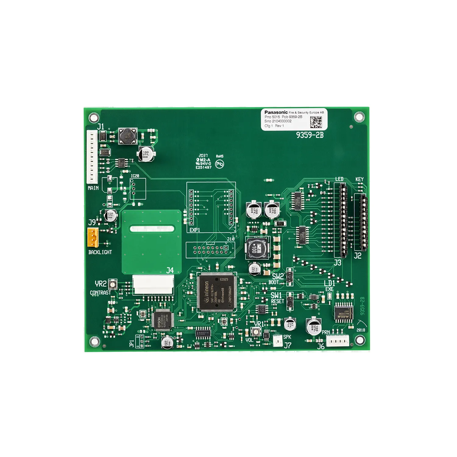 MMI doska ústredne EBL512 G3