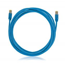 Patch kábel STP Category 6A LSOH, modrý 1 m
