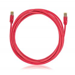 Patch kábel STP Category 6A LSOH, červený, 1,5 m 